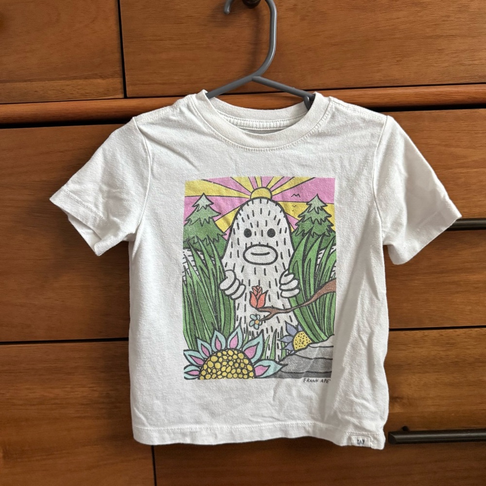 baby GAP x Frank Ape White Graphic Brandon Sines Art Tee Size 2t